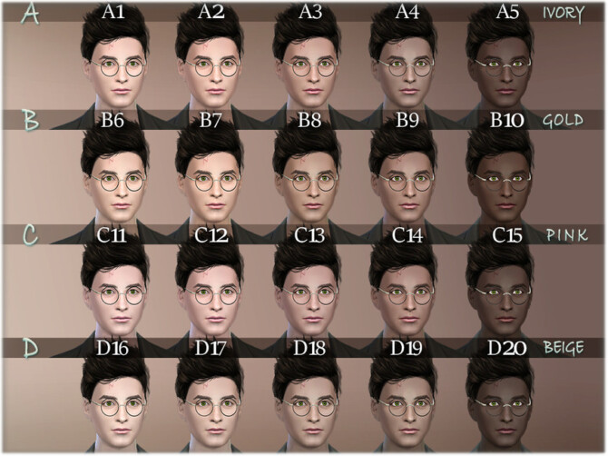 Sims 4 Harry facemask by BAkalia at TSR