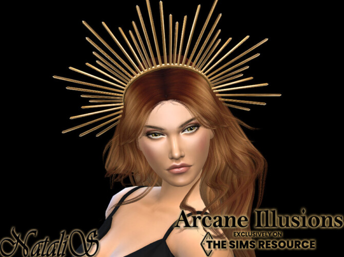 Sims 4 Arcane Illusions Sun halo crown by NataliS at TSR