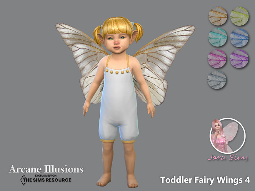 Arcane Illusions - Toddler Fairy Wings 4 by Jaru Sims at TSR " Sims 4 ...