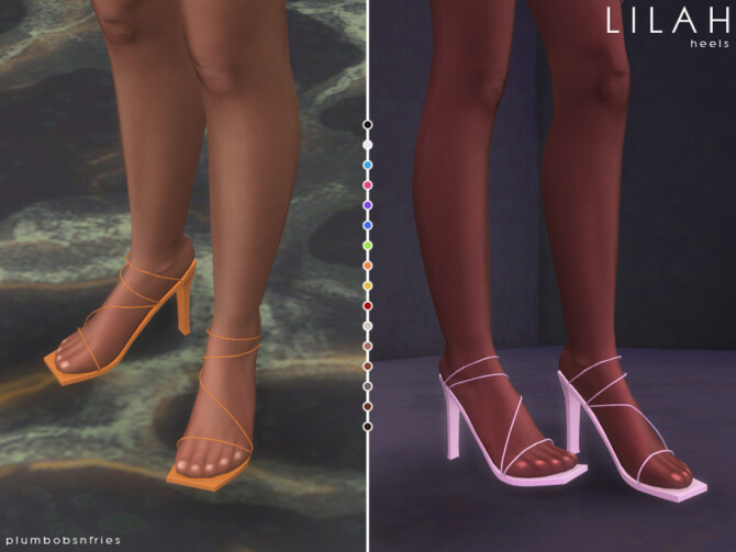 Sims 4 LILAH heels by Plumbobs n Fries at TSR