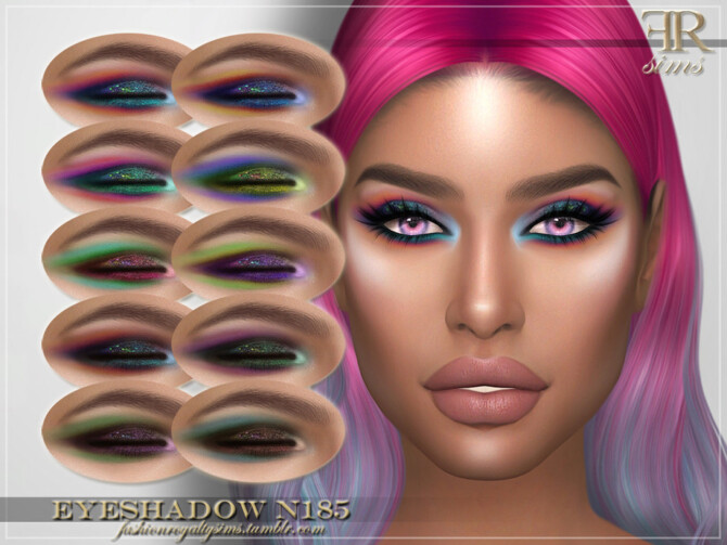 Sims 4 Eyeshadow N185 by FashionRoyaltySims at TSR