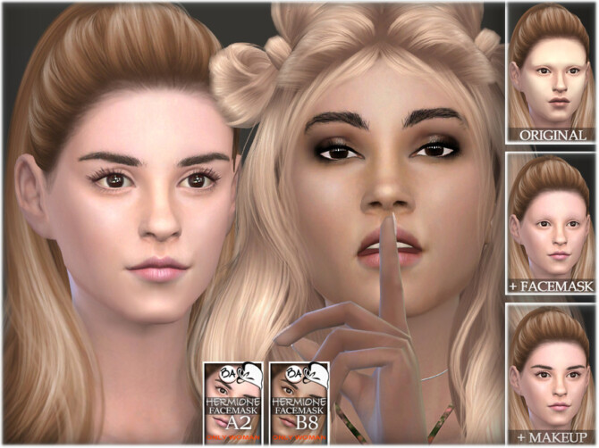 Sims 4 Hermione facemask by BAkalia at TSR