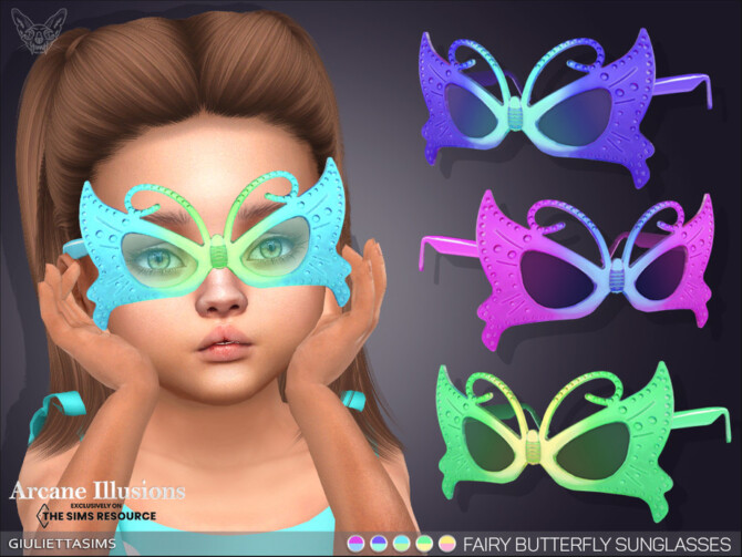 Sims 4 Arcane Illusions   Fairy Butterfly Sunglasses For toddlers by feyona at TSR