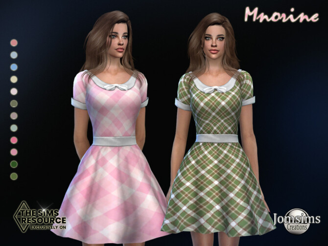 Sims 4 Mnorine dress by jomsims at TSR