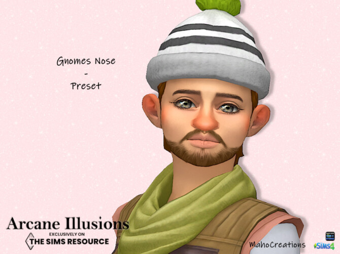 Sims 4 Arcane Illusions   Nose Preset Gnomes by MahoCreations at TSR