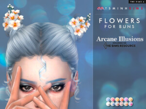 Arcane illusions – Flowers for buns by TsminhSims at TSR
