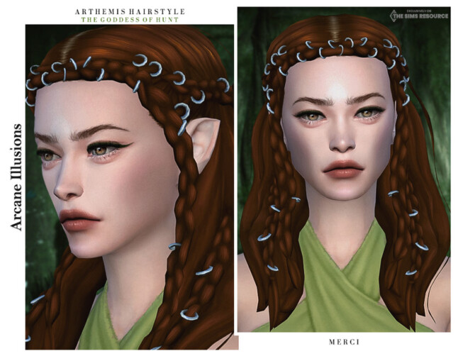 Sims 4 Arcane Illusions Arthemis Hairstyle by  Merci  at TSR
