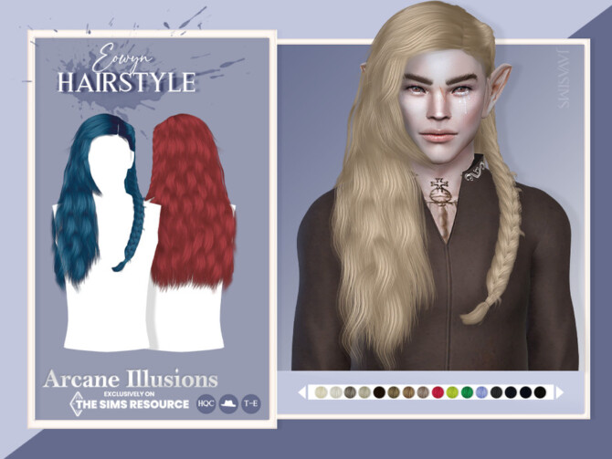 Sims 4 Arcane Illusions  Eowyn (Hairstyle) by JavaSims at TSR