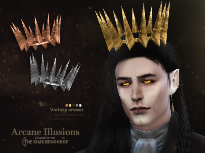 Sims 4 Arcane Illusions | Victory crown by sugar owl at TSR