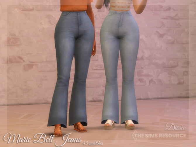 Sims 4 Marie Bell Jeans by Dissia at TSR