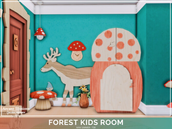 Sims 4 Arcane Illusions   Forest Kids room by Mini Simmer at TSR