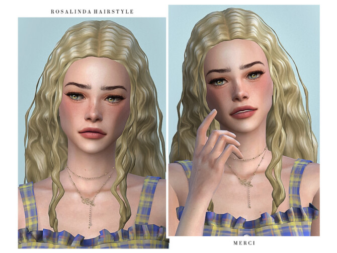 Sims 4 Rosalinda Hairstyle by  Merci  at TSR