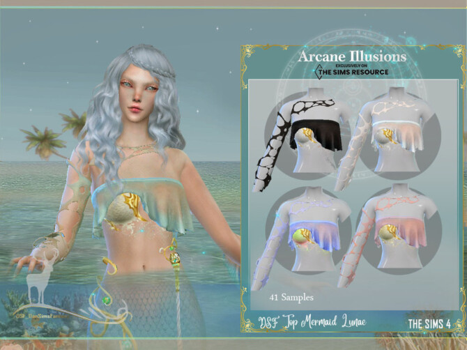 Sims 4 Arcane Illusions Mermaid Lunae by DanSimsFantasy at TSR