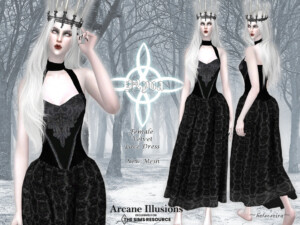 Arcane Illusions – NYVA – Long Dress by Helsoseira at TSR