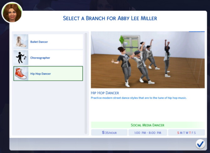 Sims 4 Dancer Career by QueenJH at Mod The Sims 4