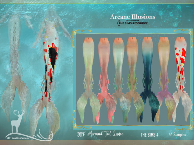 Sims 4 Arcane Illusions Mermaid Lunae by DanSimsFantasy at TSR