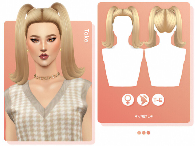 Sims 4 Take Hairstyle by EnriqueS4 at TSR