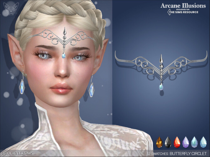 Sims 4 Arcane Illusions   Butterfly Circlet by feyona at TSR