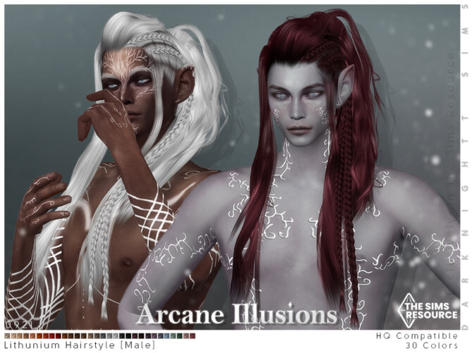 Sims 4 Arcane Illusions   Lithunium Hairstyle for Males by DarkNighTt at TSR