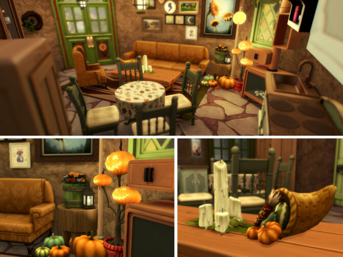 Sims 4 Pumpkin Hut by VirtualFairytales at TSR