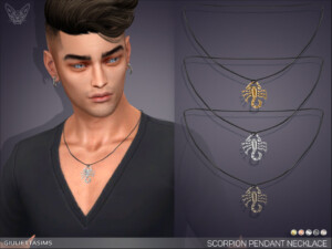 Scorpion Pendant Male Necklace by feyona at TSR