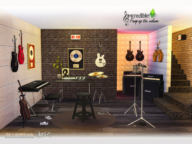 Sims 4 Pump up the volume set by SIMcredible at TSR