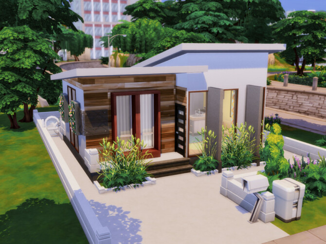 Sims 4 Little Flower House by GenkaiHaretsu at TSR
