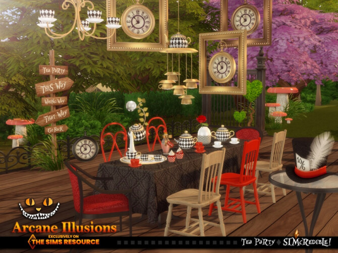 Sims 4 Arcane Illusions Tea party by SIMcredible! at TSR