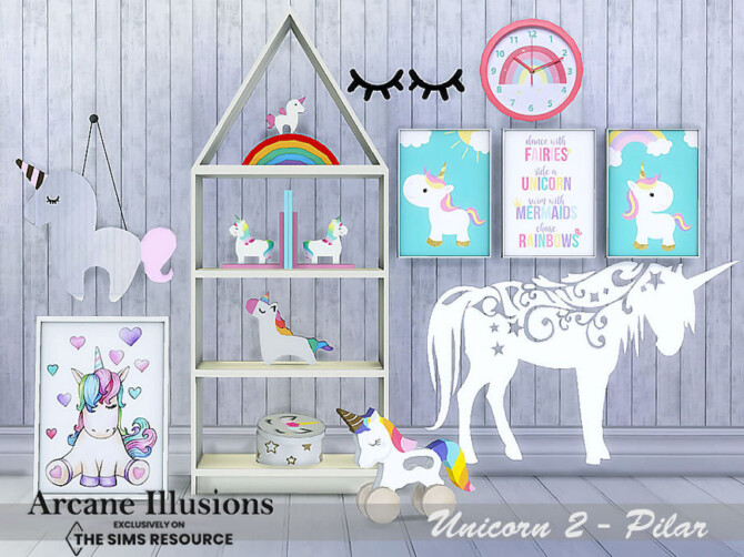 Sims 4 Arcane Illusion Unicorn 2 by Pilar at TSR
