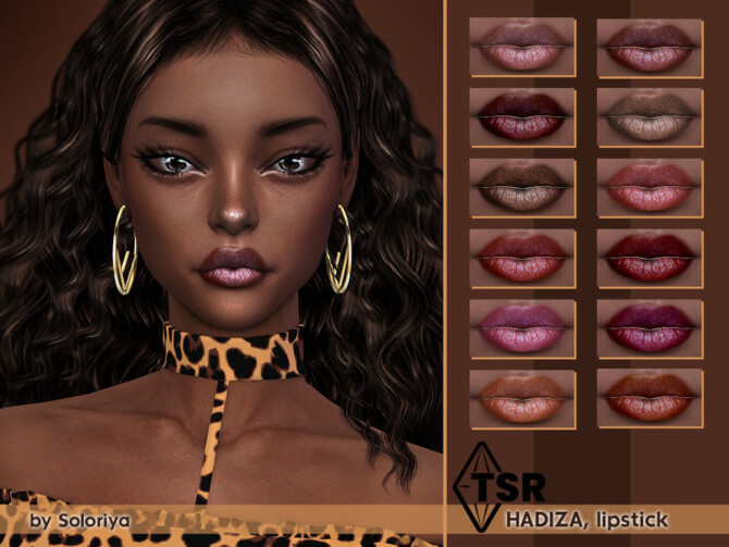 Sims 4 Lipstick Hadiza by soloriya at TSR