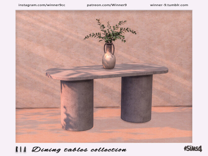 Sims 4 Ria Tables collection by Winner9 at TSR