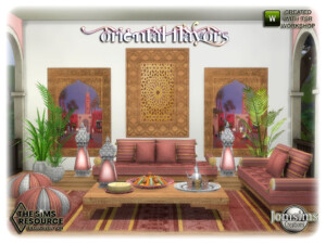 Oriental flavors living room by jomsims at TSR