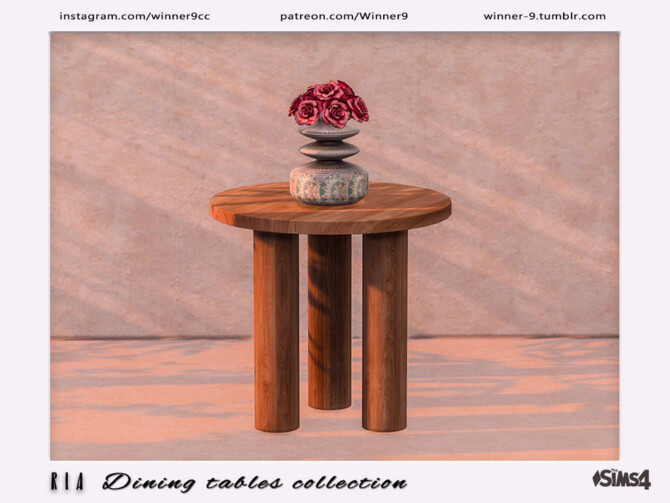 Sims 4 Ria Tables collection by Winner9 at TSR