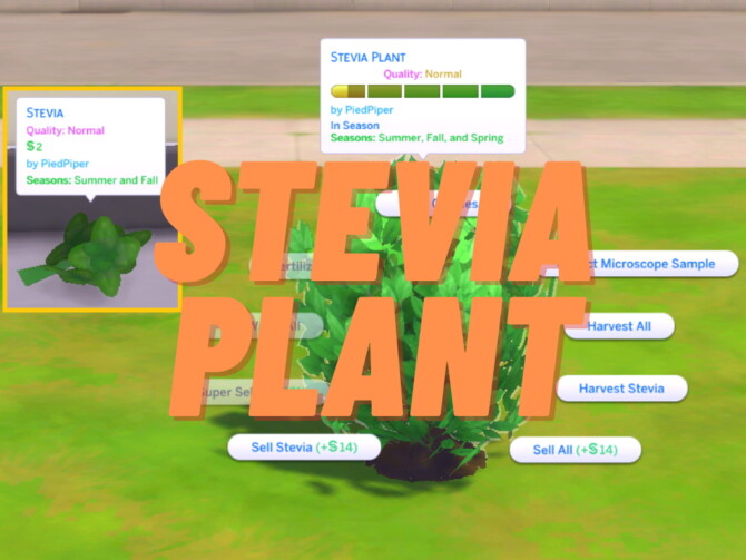Sims 4 Harvestable Stevia by PiedPiper at Mod The Sims 4