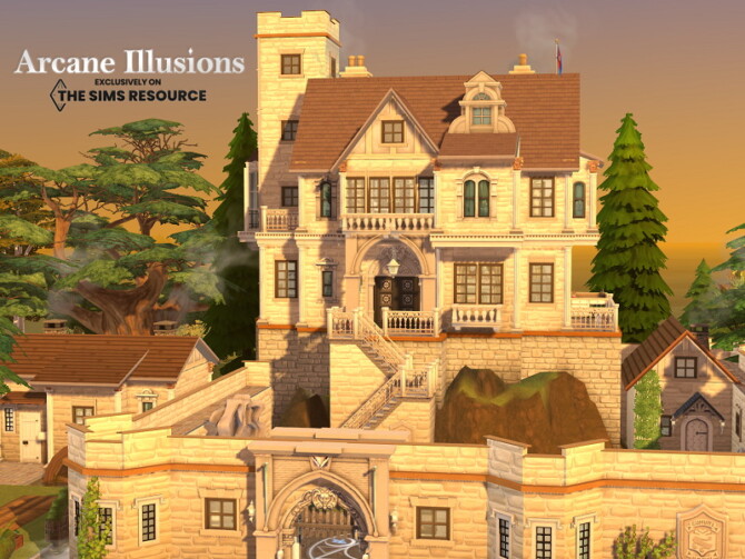 Sims 4 Arcane Illusions // Sorcerer Castle by Flubs79 at TSR