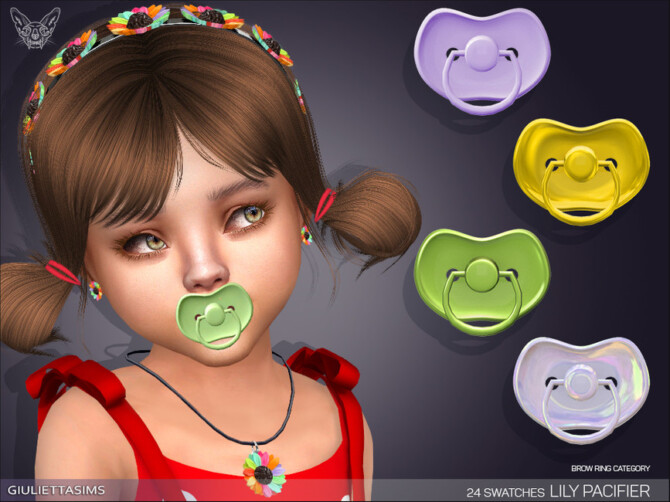 Sims 4 Lily Pacifier  by feyona at TSR