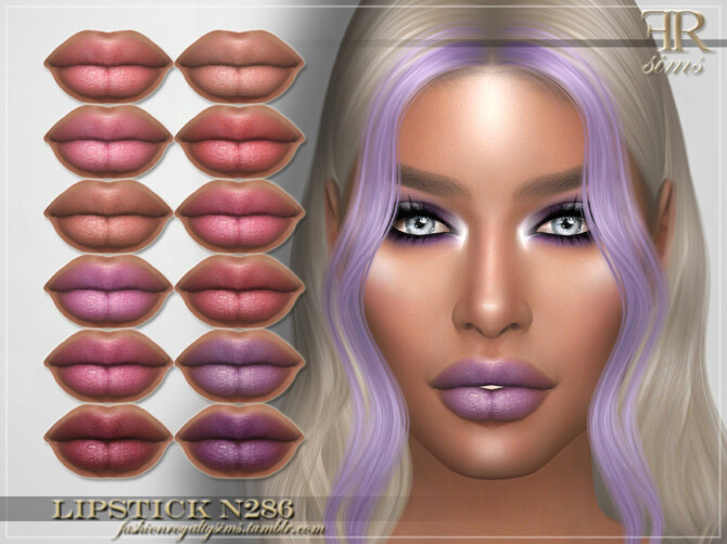 Sims 4 Lipstick N286 by FashionRoyaltySims at TSR