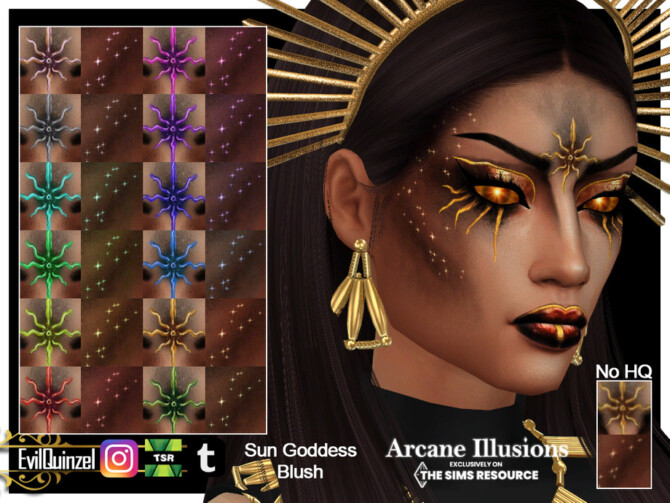 Sims 4 Arcane Illusions   Sun Goddess Blush by EvilQuinzel at TSR