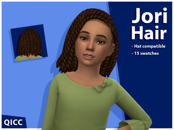 Sims 4 Jori Hair by qicc at TSR