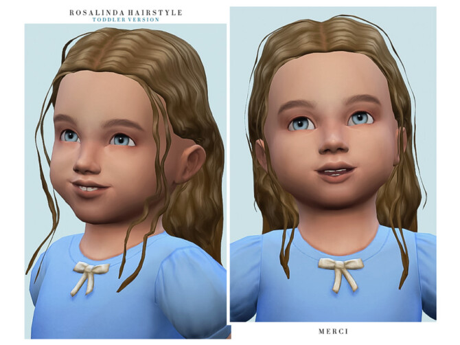 Sims 4 Rosalinda Hairstyle  Toddler  by  Merci  at TSR