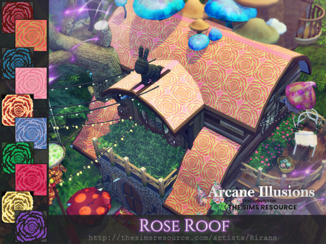 Sims 4 Arcane Illusions   Rose Roof by Rirann at TSR