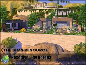 Nosedive house at Sims by Bozena