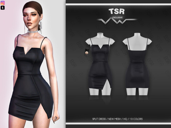 Sims 4 Slip Dress BD549 by busra tr at TSR