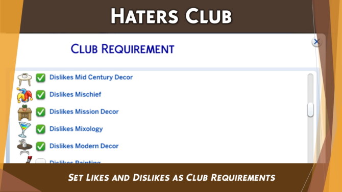 Sims 4 Haters Club by FDSims4Mods at TSR