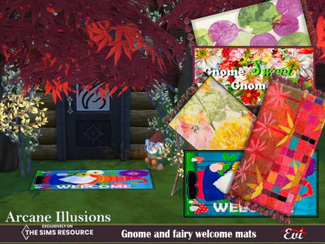 Sims 4 Arcane Illusion Gnome and fairy mats by evi at TSR