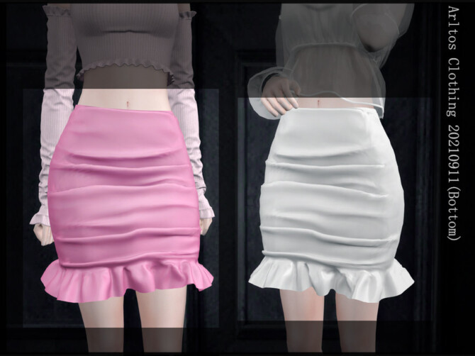 Sims 4 Wrinkles skirt by Arltos at TSR