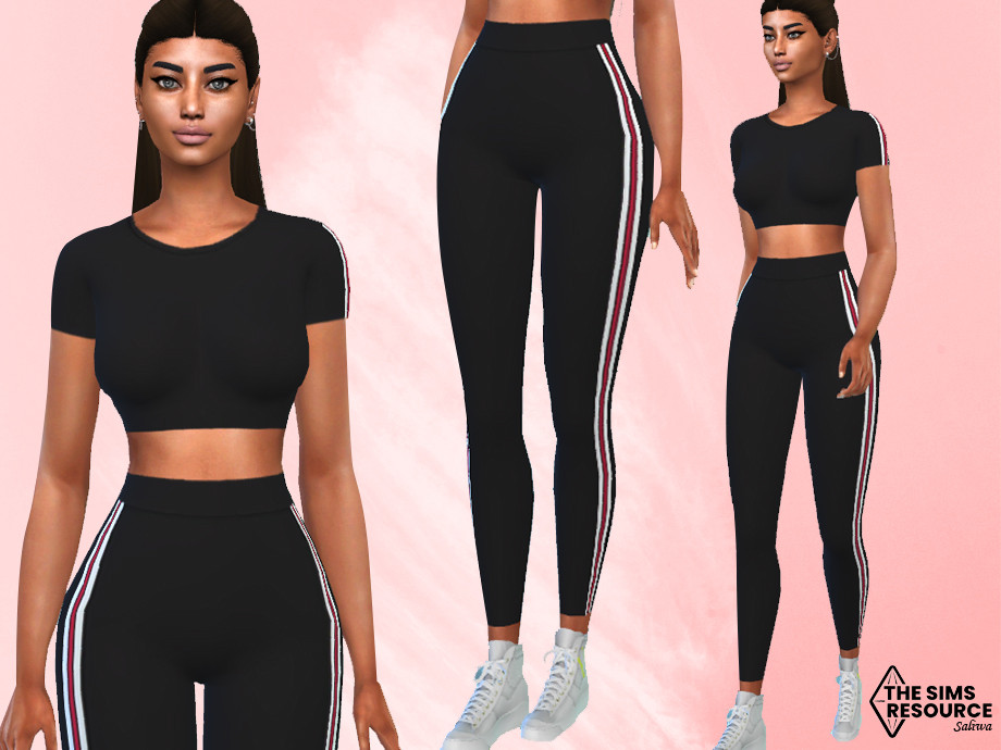 Athletic and Casual FullBody Outfit by Saliwa at TSR » Sims 4 Updates