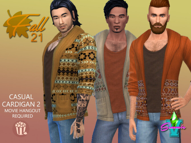 Sims 4 Fall21 Casual Cardigan 2 by SimmieV at TSR