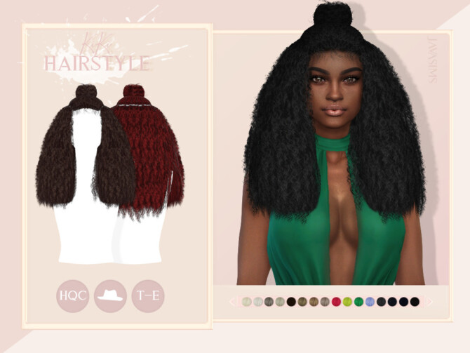 Sims 4 KIKI Hairstyle by JavaSims at TSR