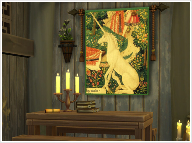 Sims 4 Arcane Illusions Unicorn Tapestries by philo at TSR